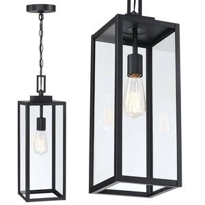 21.5IN PENDANT LIGHT INDOOR/OUTDOOR BLACK